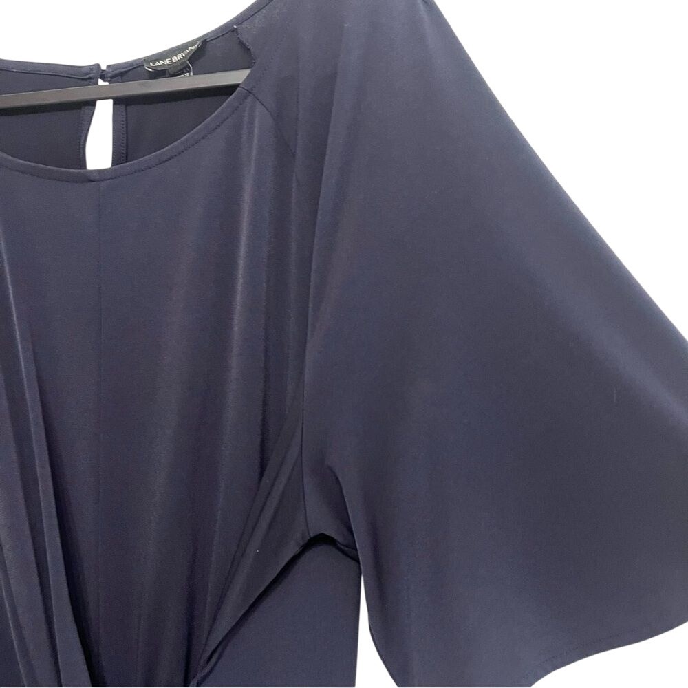 Lane Bryant 22/24 Navy‎ Blue Short Sleeved Summer Top